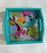 Load image into Gallery viewer, Mini Paint Palette Trinket Tray - Teal
