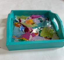 Load image into Gallery viewer, Mini Paint Palette Trinket Tray - Teal