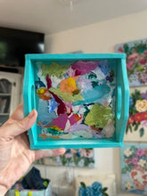Load image into Gallery viewer, Mini Paint Palette Trinket Tray - Teal