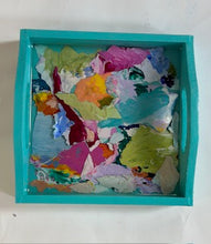 Load image into Gallery viewer, Mini Paint Palette Trinket Tray - Teal