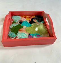 Load image into Gallery viewer, Mini Paint Palette Trinket Tray - Coral