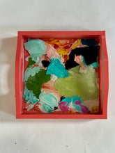Load image into Gallery viewer, Mini Paint Palette Trinket Tray - Coral