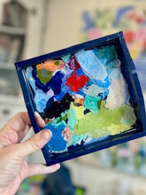 Load image into Gallery viewer, Mini Paint Palette Trinket Tray - Navy