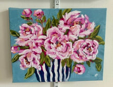 Load image into Gallery viewer, "Peonies forever"- 8x10x1.5 Original Acrylic on canvas