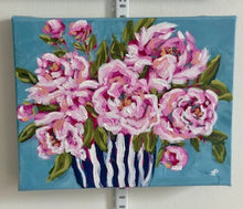 Load image into Gallery viewer, "Peonies forever"- 8x10x1.5 Original Acrylic on canvas