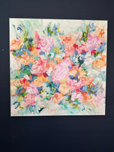 Load image into Gallery viewer, &quot;Day 18 of 28 February Flowers&quot;- 24x24x1.5 Acrylic Original on Canvas