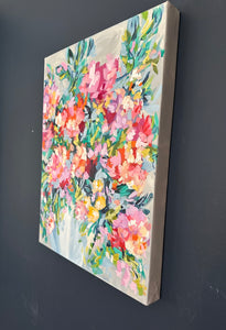 "Day 12 of 28 February Flowers"- 20x16x1.5 Acrylic Original on Canvas