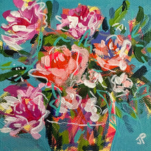 Load image into Gallery viewer, &quot;Day 29 of 28 February Flowers&quot;- 5x5x.5 Acrylic Original on Canvas