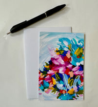 Load image into Gallery viewer, Set of 10 assorted abstract notecards and envelopes
