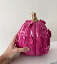 Load image into Gallery viewer, Magenta- Ceramic pumpkin - click to see size options