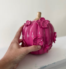 Load image into Gallery viewer, Magenta- Ceramic pumpkin - click to see size options