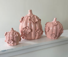 Load image into Gallery viewer, Fall but make it pink- Ceramic pumpkin - click to see size options