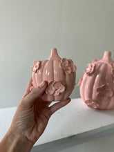 Load image into Gallery viewer, Fall but make it pink- Ceramic pumpkin - click to see size options