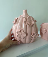 Load image into Gallery viewer, Fall but make it pink- Ceramic pumpkin - click to see size options