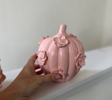 Load image into Gallery viewer, Fall but make it pink- Ceramic pumpkin - click to see size options