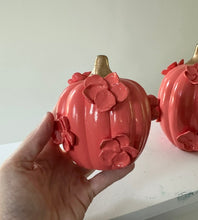 Load image into Gallery viewer, Fall but make it funky with gold- Ceramic pumpkin - click to see size options