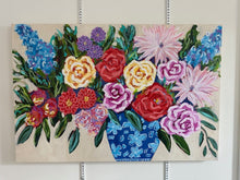 Load image into Gallery viewer, &quot;Fireworks from the front porch&quot;- 24x36x1.5 Original Acrylic on canvas