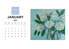 Load image into Gallery viewer, Floral desktop calendar
