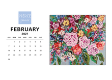 Load image into Gallery viewer, Floral desktop calendar