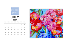 Load image into Gallery viewer, Floral desktop calendar