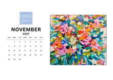 Load image into Gallery viewer, Floral desktop calendar