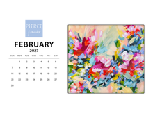 Load image into Gallery viewer, Abstract desktop calendar