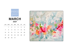 Load image into Gallery viewer, Abstract desktop calendar
