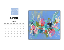 Load image into Gallery viewer, Abstract desktop calendar
