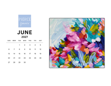 Load image into Gallery viewer, Abstract desktop calendar