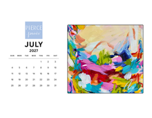 Load image into Gallery viewer, Abstract desktop calendar