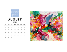 Load image into Gallery viewer, Abstract desktop calendar