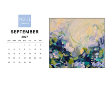 Load image into Gallery viewer, Abstract desktop calendar