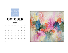 Load image into Gallery viewer, Abstract desktop calendar