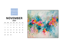 Load image into Gallery viewer, Abstract desktop calendar