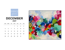 Load image into Gallery viewer, Abstract desktop calendar