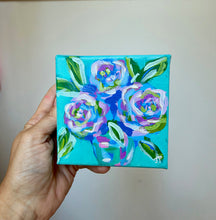Load image into Gallery viewer, "Blueberry pancakes"- 4x4x1.5 Original Acrylic on canvas