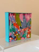Load image into Gallery viewer, "There you were like a song I'd already heard"- 5x5x1.5 Original Acrylic on canvas