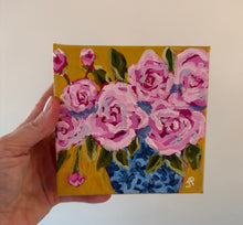 Load image into Gallery viewer, "You're my sunny day"- 5x5x1.5 Original Acrylic on canvas