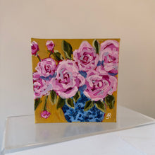 Load image into Gallery viewer, "You're my sunny day"- 5x5x1.5 Original Acrylic on canvas