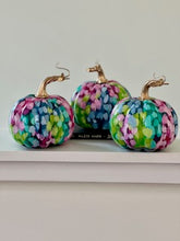 Load image into Gallery viewer, &quot;Bold Polka Dot- Round&quot; hand painted foam pumpkin