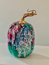 Load image into Gallery viewer, &quot;Pastel Speckle- tall&quot; hand painted foam pumpkin