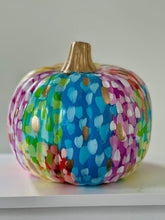 Load image into Gallery viewer, &quot;Medium Polka Dot - 1&quot; hand painted foam pumpkin