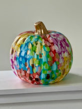 Load image into Gallery viewer, &quot;Medium Polka Dot - 2&quot; hand painted foam pumpkin