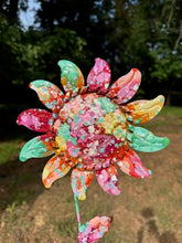 Load image into Gallery viewer, Hand Painted Sunflower Lawn Ornament - click to see color options