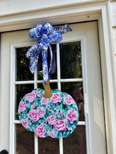 Load image into Gallery viewer, &quot;Pumpkin Door Hanger - 3&quot; hand painted
