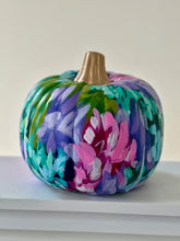 Load image into Gallery viewer, &quot;Medium Abstract&quot; hand painted foam pumpkin