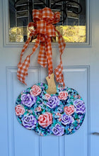 Load image into Gallery viewer, &quot;Pumpkin Door Hanger - 5&quot; hand painted