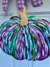 Load image into Gallery viewer, &quot;Pumpkin Door Hanger - 7&quot; hand painted door hanger