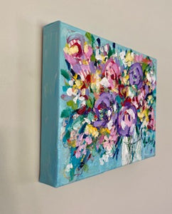 "Roadside Blooms" - 8x10x1.5 Original Acrylic on Canvas