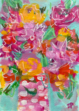 Load image into Gallery viewer, &quot;Sally&#39;s Flowers&quot; - 7x5 matted to 8x10 Original on Paper
